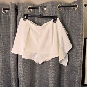 Hayden Los Angeles White High Waist Women's Shorts